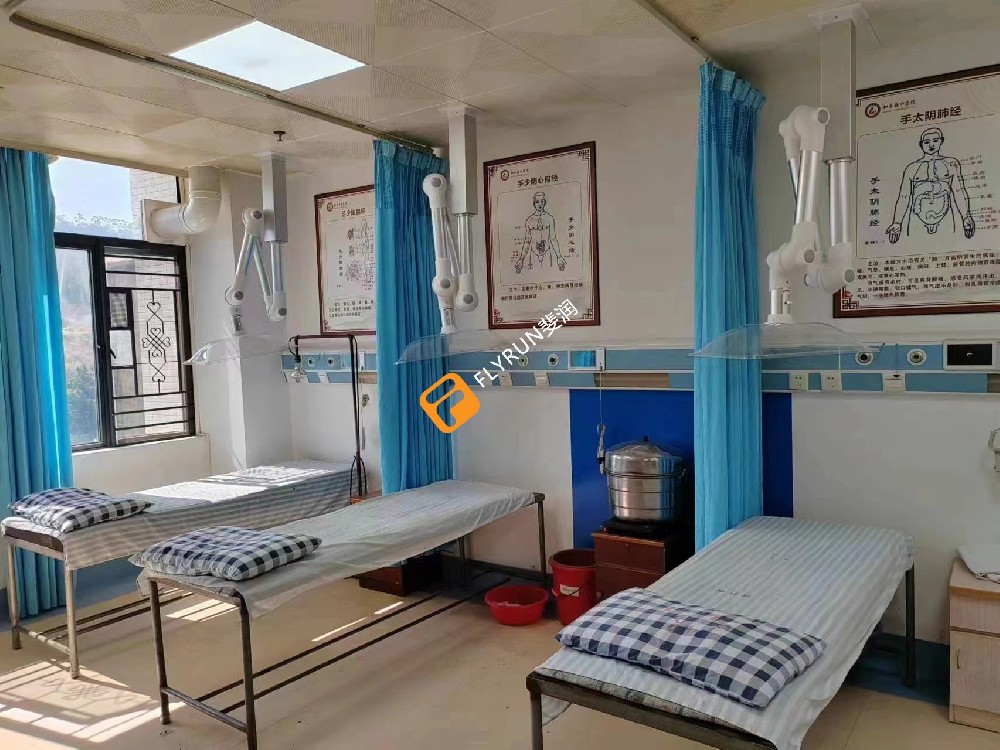 河南信阳地区医院艾灸排烟系统安装完毕